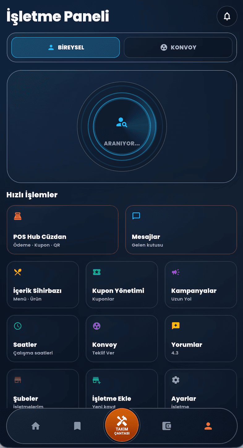 Akıllı Keşif Radarı panel önizlemesi